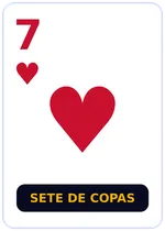 Carta de truco: sete de copas