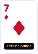 Carta de truco: sete de ouros