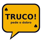 Figurinha de truco: TRUCO! pede o dobro